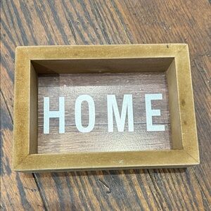 Wooden 'Home' Decorative Box